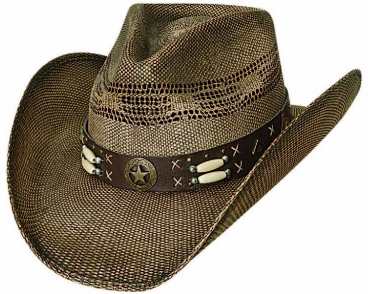 Bullhide Desperado Bangora Straw Cowboy Cowgirl Hat Barrel Beads Concho ...