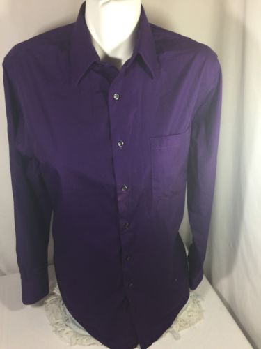 van heusen purple dress shirt