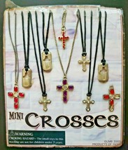 Vintage Mini Crosses Gumball Vending Machine Charms Header Display Card ... - $33.99
