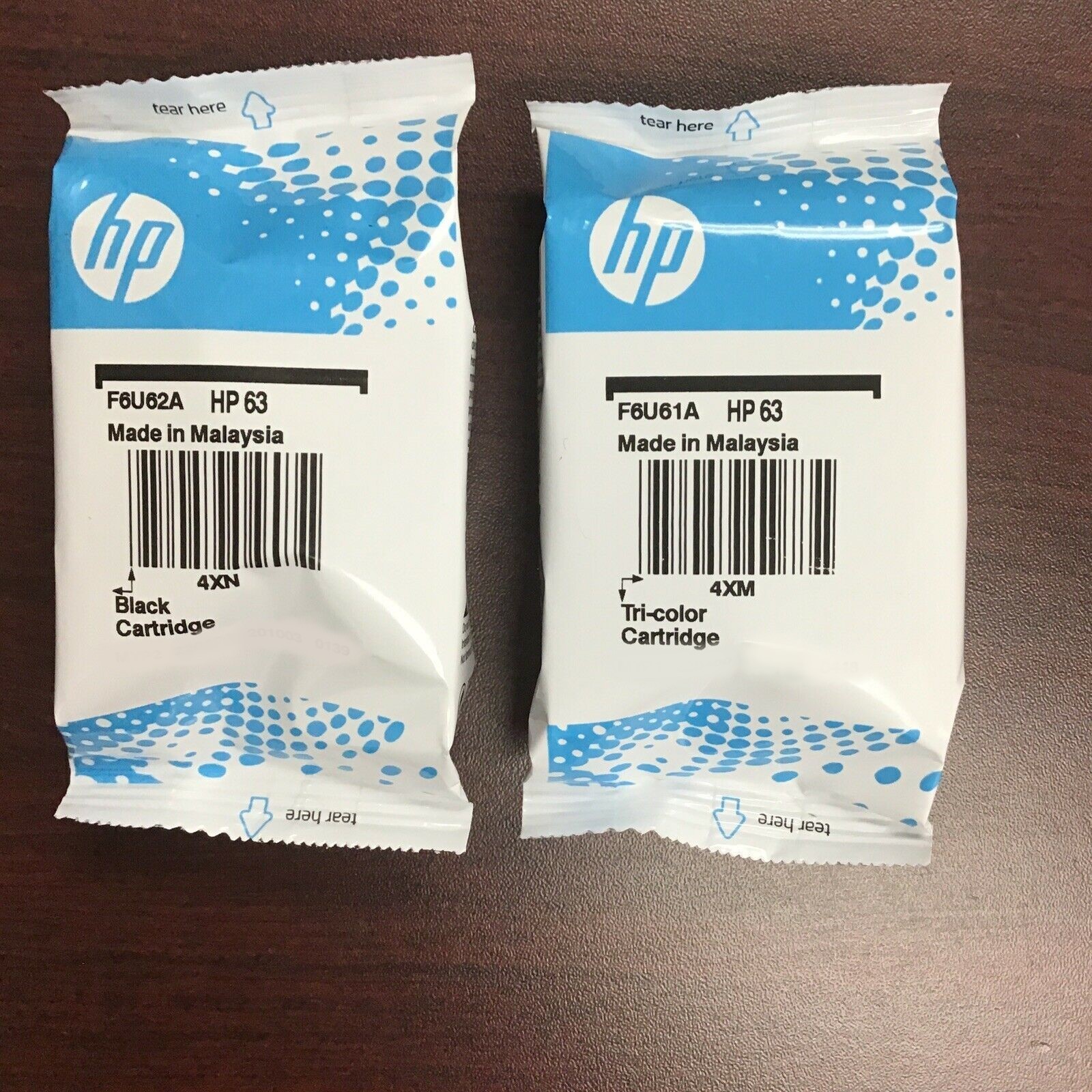 Primary image for HP 63 Black & Color Ink Cartridge combo Exp Date 2022 L0R46AN