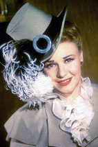 Ginger Rogers in Magnificent Doll smiling in gray feathery hat/outfit 24x18 Post - $23.99