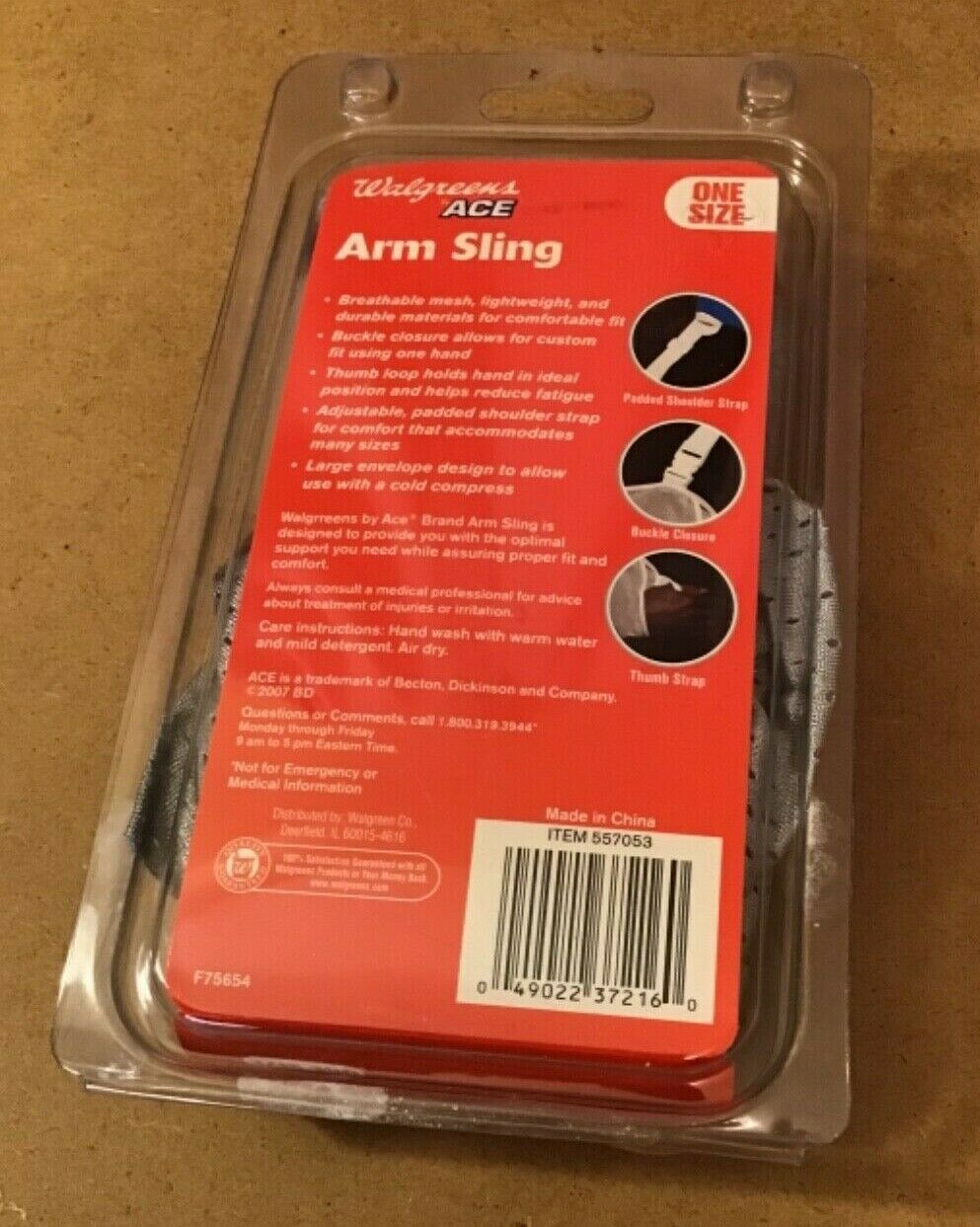 WalgreensArm Sling w/Thumb LoopAdjustablePadded Shoulder1 SizeLeft