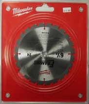 Milwaukee 48-40-4108 6-1/2&quot; x 24 Carbide Tooth Saw Blade Clamshell Japan - $7.92