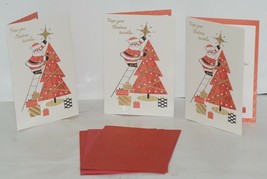 Hallmark XZH 594 1 Santa Decorating Christmas Card Package 3 image 1