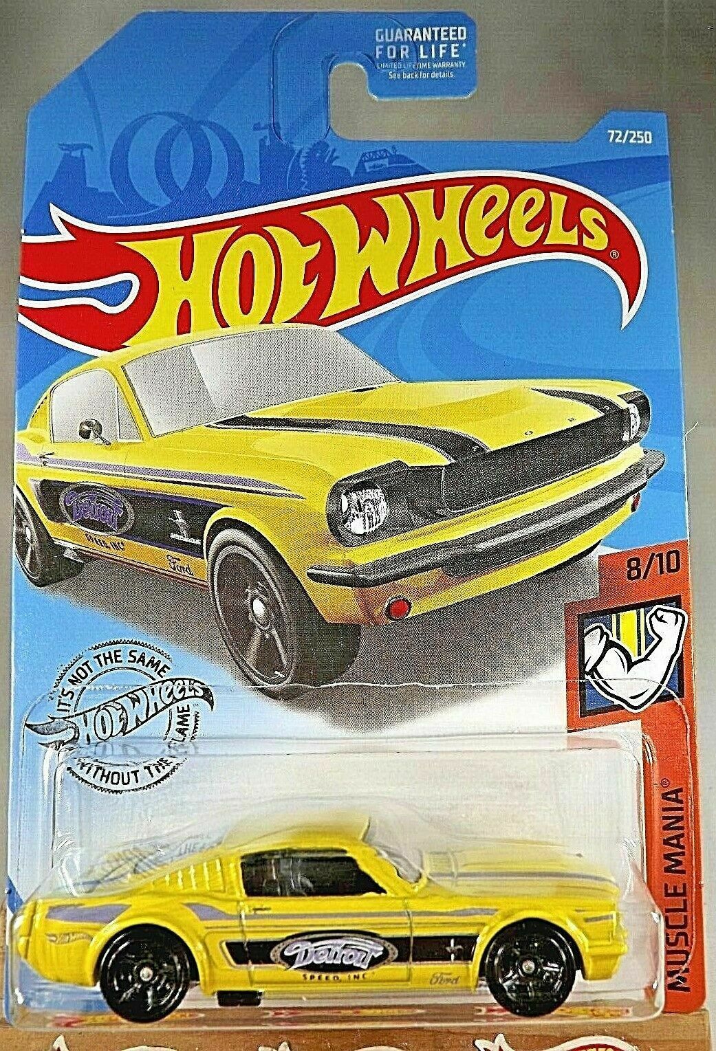 2019 Hot Wheels #72 Muscle Mania '65 MUSTANG 2+2 FASTBACK Yellow w ...