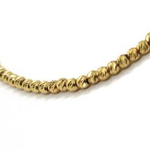18K YELLOW GOLD CHAIN FINELY WORKED SPHERES 2 MM DIAMOND CUT BALLS, 18", 45 CM image 4