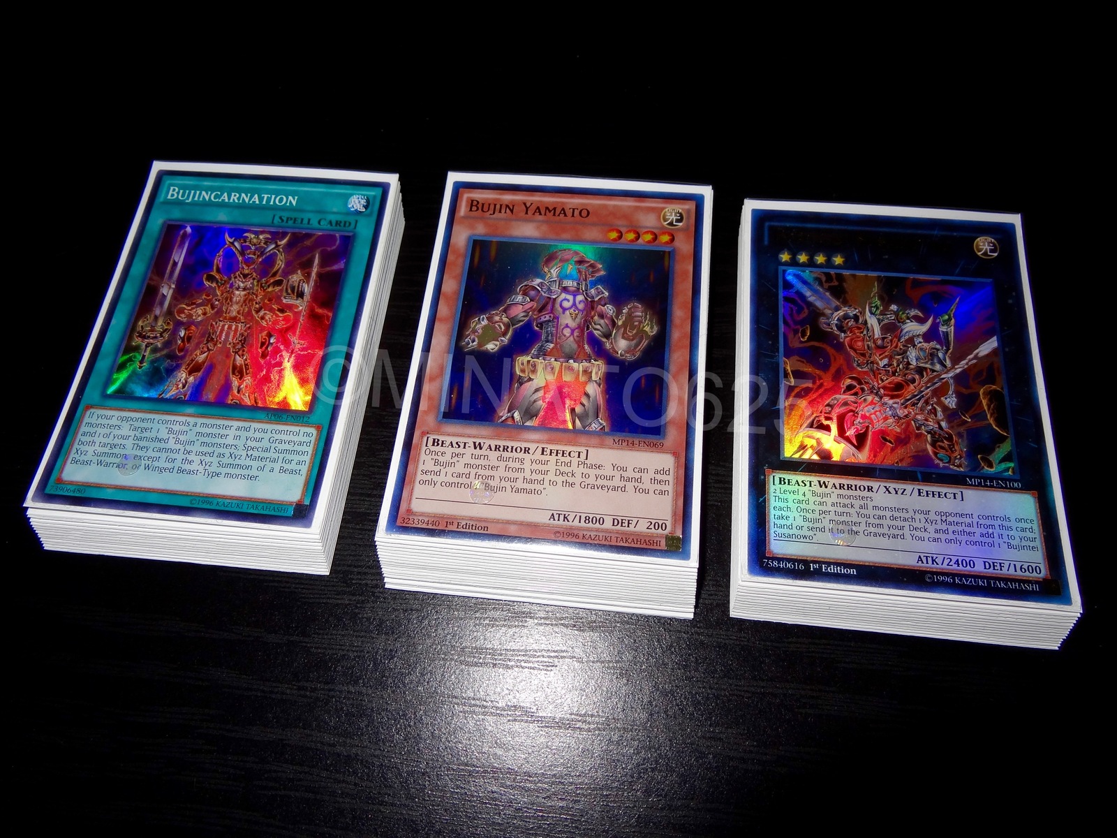 Yugioh Custom Designed Bujin Deck Yu Gi Oh Individual Cards