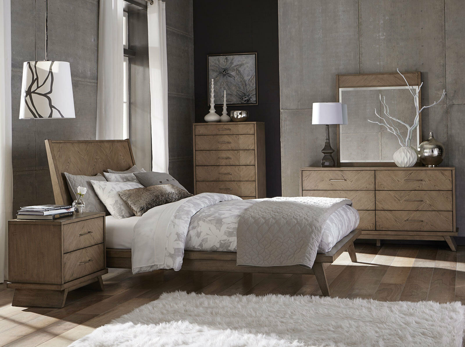 Design Collection Modern Bedroom With Dark Furniture Sets And Hanging Lamp 50 New Inspiration