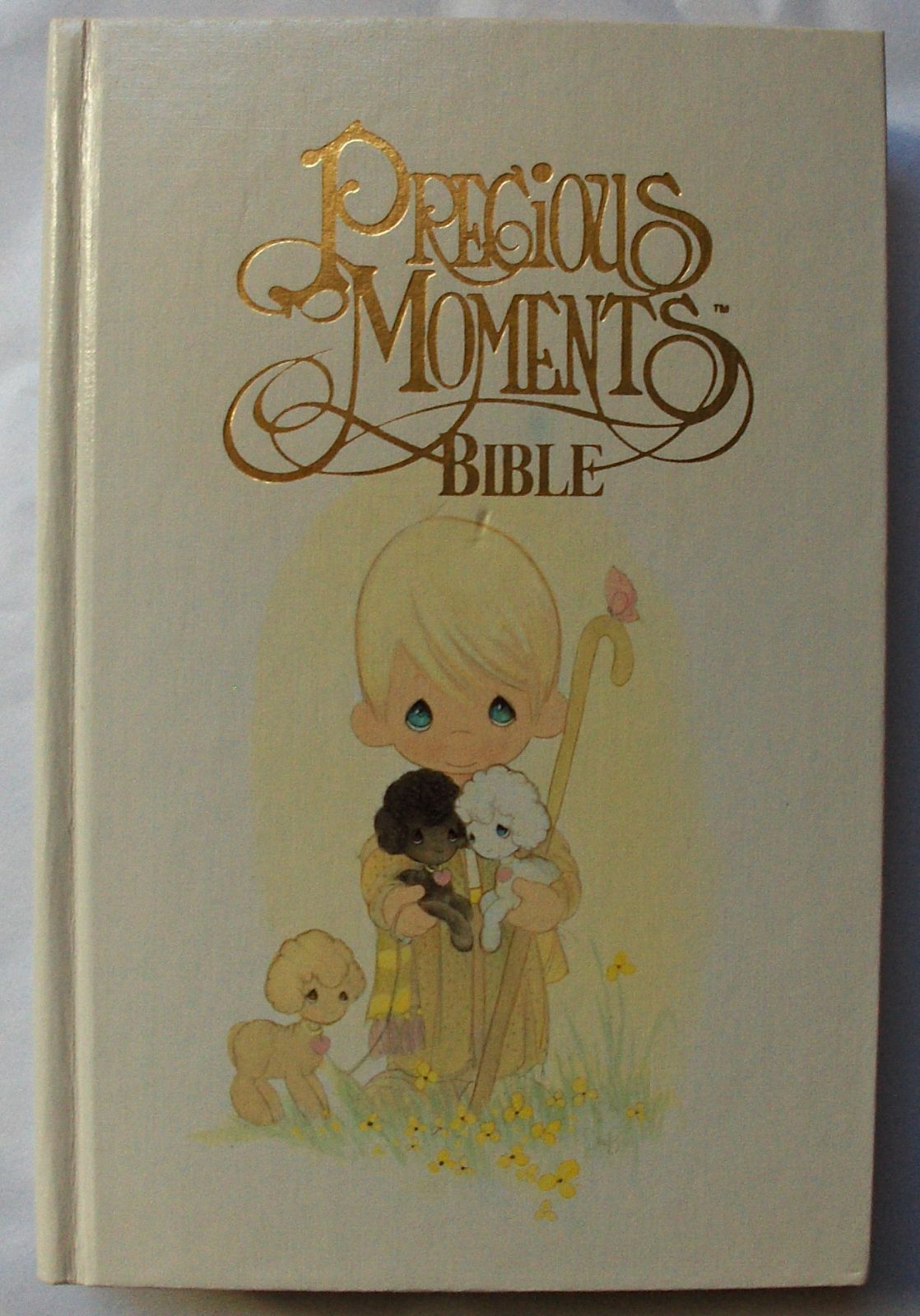 Gold Stamped Illustrated Precious Moments Bible Catholic Ed Record Of ...