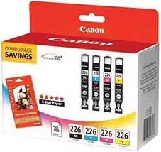 Canon Cli226 Color Pack With Photo Paper 50 Sheets Compatible To, And Mx... - $64.97