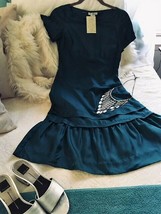 GAP EURO Fit Beautiful Teal Silk Midi Dress Amazing! USA 2 UK 6 - $17.33