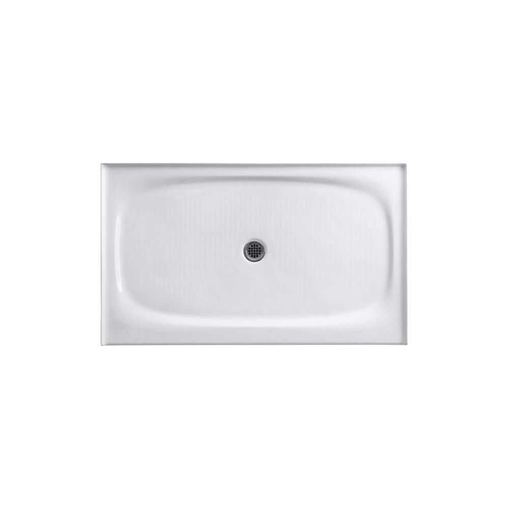 KOHLER Shower Base 60 in. x 36 in. SlipResistant Center Drain Cast