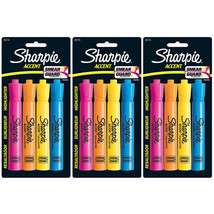 Pack of (3) New Sharpie Accent Tank-Style Highlighters, 4 Colored Highlighters - $15.99