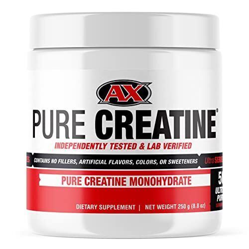 AX Pure Creatine Powder - Micronized Creatine Monohydrate - Vegan Friendly Pre