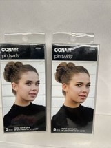 (2) Conair Pin Twirls Metal Spiral Pins 3 PCS All You Need For An Updo! #55584 - $5.93
