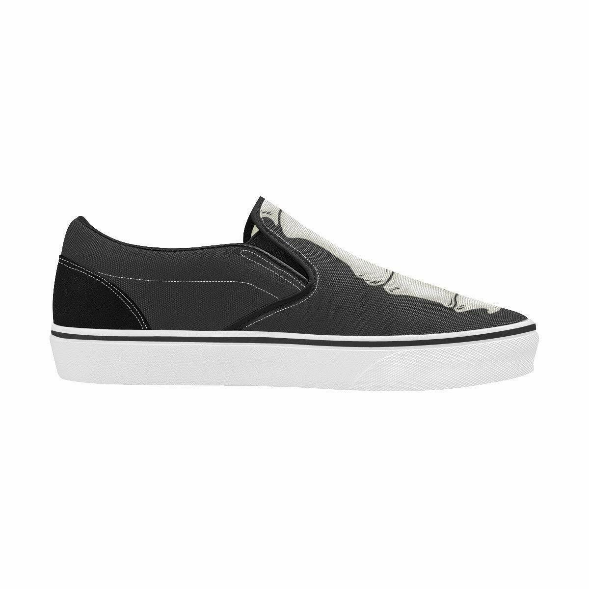 Elliz Next-Gen Skeleton Foot Slip-on Skater Shoes - Unisex Gothic ...