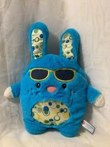 HugFun Blue Bunny Rabbit w/Circle Print Plush Stuffed Animal Hug Fun  - $12.53