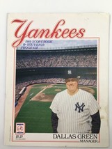 1989 New York Yankees Scorebook &amp; Souvenir Program Dallas Green No Label - $14.20