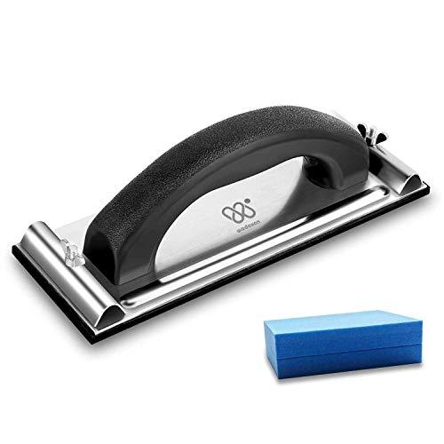 Hand Sander with Handle, Sanding Block Sandpaper Holder for Wood