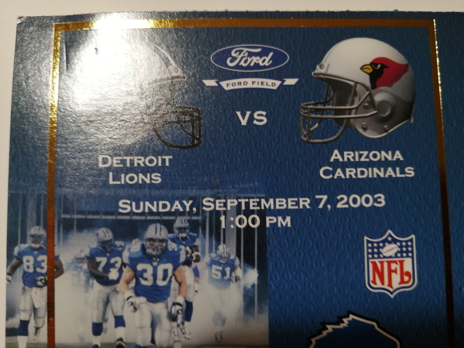 Detroit Lions Football Vintage Sports Ticket Stubs for sale