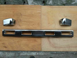 FRONT BUMPER CENTER BAR CHROME BRACKET 3PCS For NISSAN 93-95 HARDBODY PATHFINDER