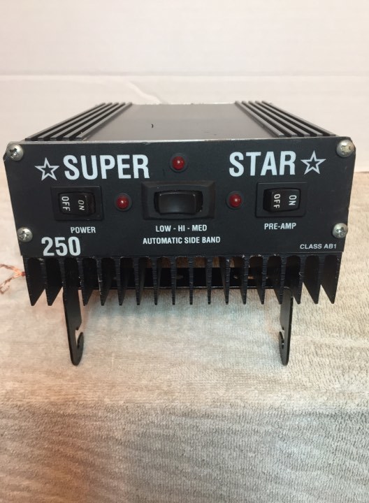 Super Star 250 Mobile CB Radio Amp Good Working Condition - CB Radios