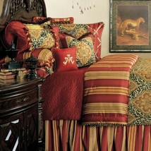 Michael Amini Nobel Philippe Leopard Multi Fringed 24-inch Square Pillow - $86.00