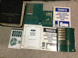 1993 Ford Mustang Service Shop Repair Manual Set W Pced + Specs + Tech Bulletin - $372.26