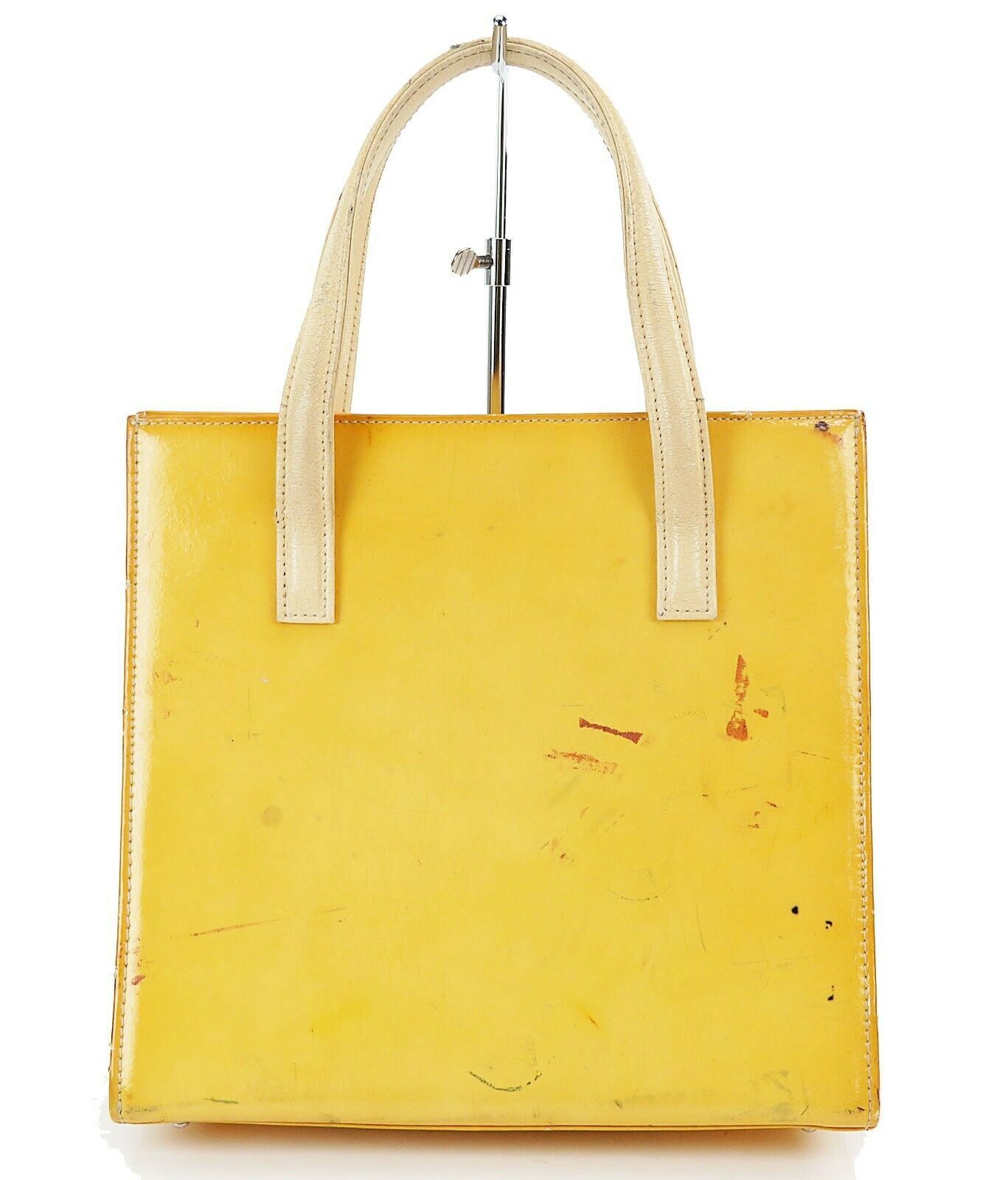 yellow patent leather handbags