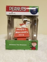 2015 HALLMARK ORNAMENT PEANUTS 50 YEARS SNOOPY AS THE FLYING ACE BRAND NEW  - $19.34