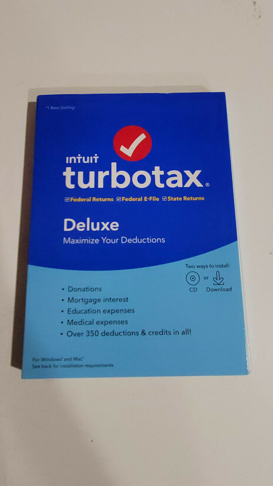 turbotax deluxe 2012 download for mac