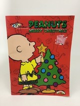 Peanuts Merry Christmas Paint with Water Charlie Brown Book Landolls Vintage 90s - $10.84