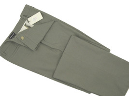 NEW $695 Giorgio Armani Black Label Cotton Pants! 39 e 58  Green  *Wider Leg* - $239.99