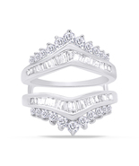 1.40 Ct Round Cut Diamond Wedding Engagement Ring 14k White Gold Finish 925 - $90.99