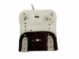 Leather Suede Cowhide Handcrafted Lot - Belt Handbag Bag Purse Clutch Stocking image 11