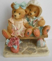 Cherished Teddies &quot;Tracie and Nicole...Side by Side with Friends&quot; Figurine - $12.87
