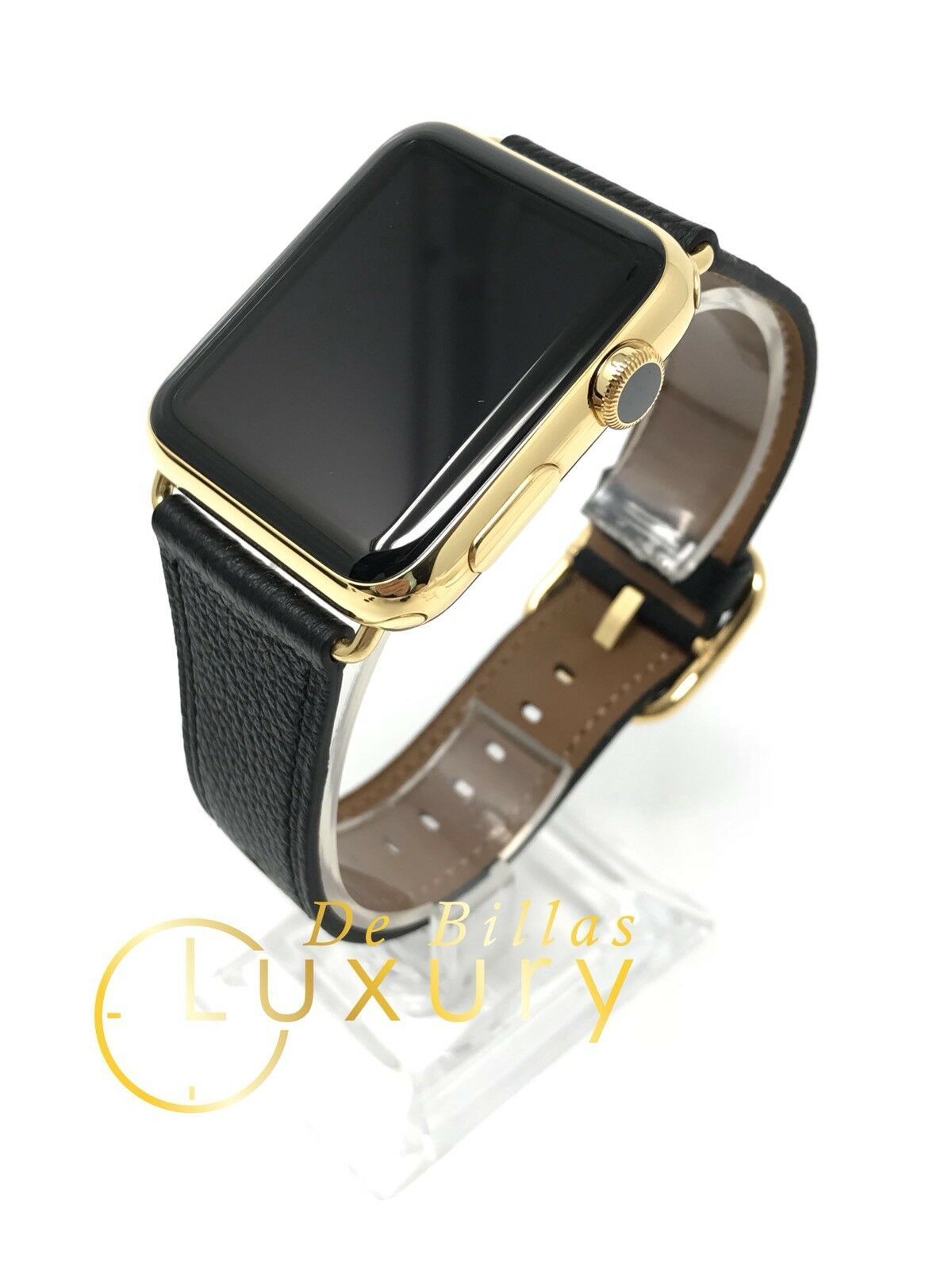 Primary image for 24K Gold Plated 42MM Apple Watch SERIES 2 with Black and Brown Band CUSTOM