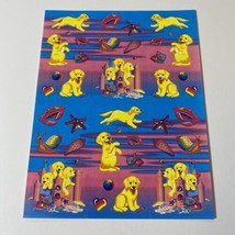 Vintage Lisa Frank Sandcastle Puppies Seashells Beach Balls Sticker Shee... - $19.99