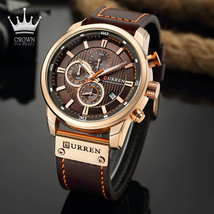 CURREN Quartz Men Sport Watches Top Brand Luxury Wristwatch Chronograph for Mens - $35.99