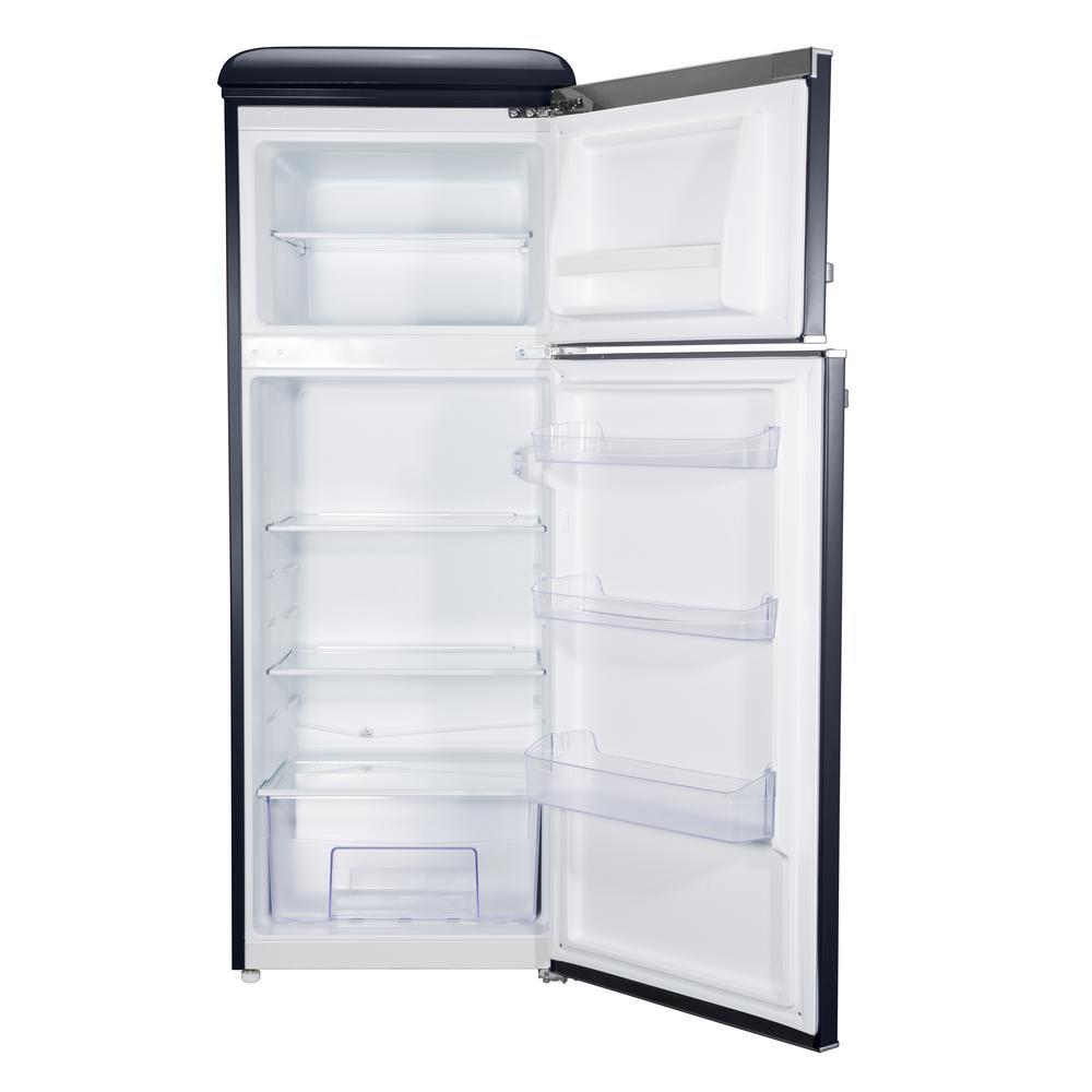 Galanz 7.6 cu.ft. Retro Mini Refrigerator with Dual Door and True