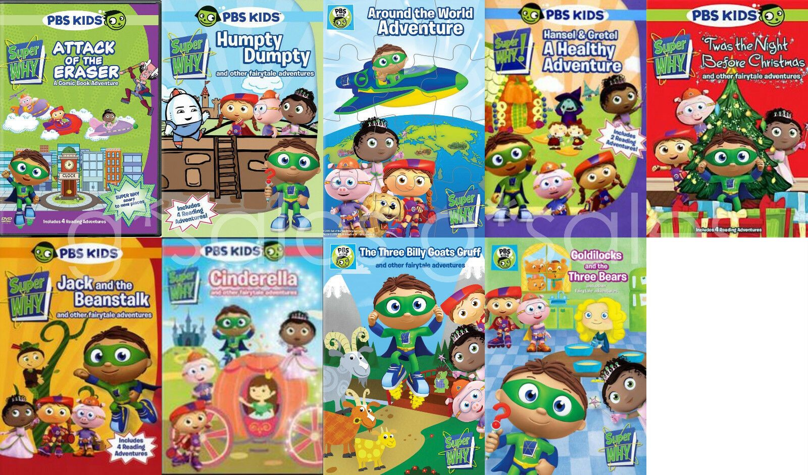 Super Why! PBS KIDS Children's Series 9 Complete Collections NEW DVD ...