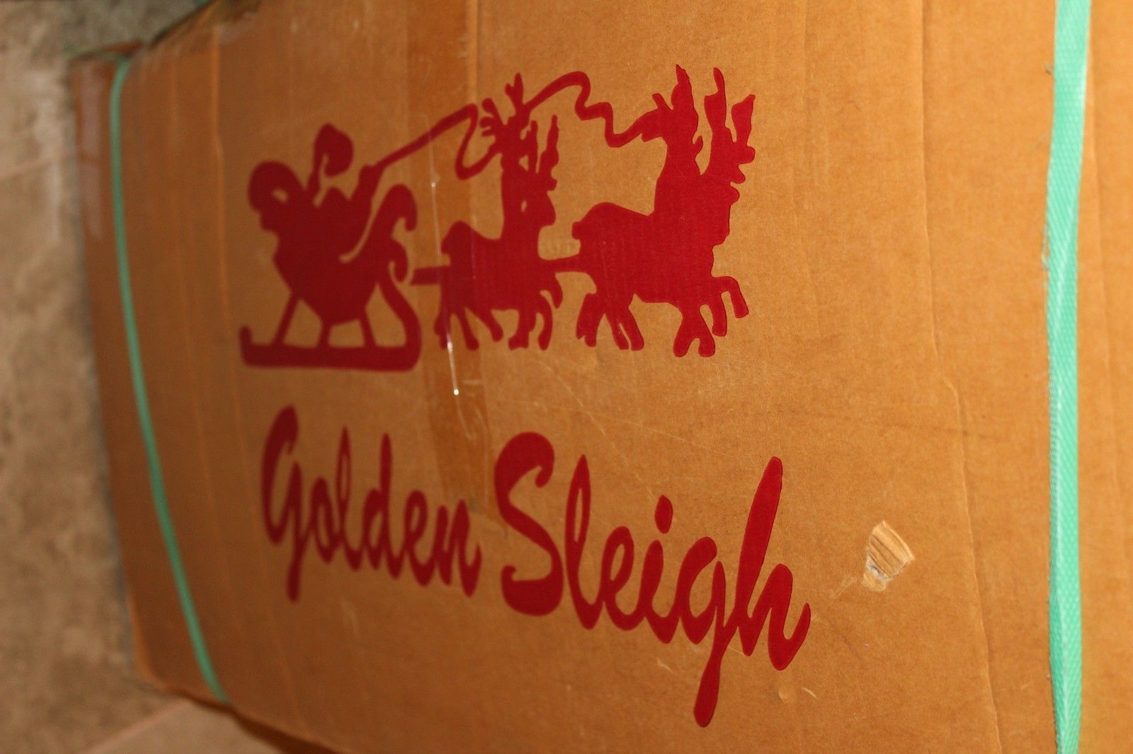Golden Sleigh 6' 5" Artificial Bavarian Pine Tree Blue/Green Christmas