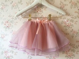 Baby GIRL Skirt Flower Girl Tutu Skirt Peach Toddler Tulle Skirt Baby Shower NWT