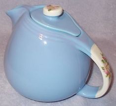 Vintage Hall Pottery Kitchenware Rose Parade Teapot - $19.95