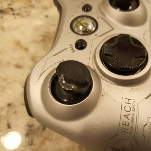 RARE Microsoft Xbox 360 Halo Reach Gamepad Controller Silver see