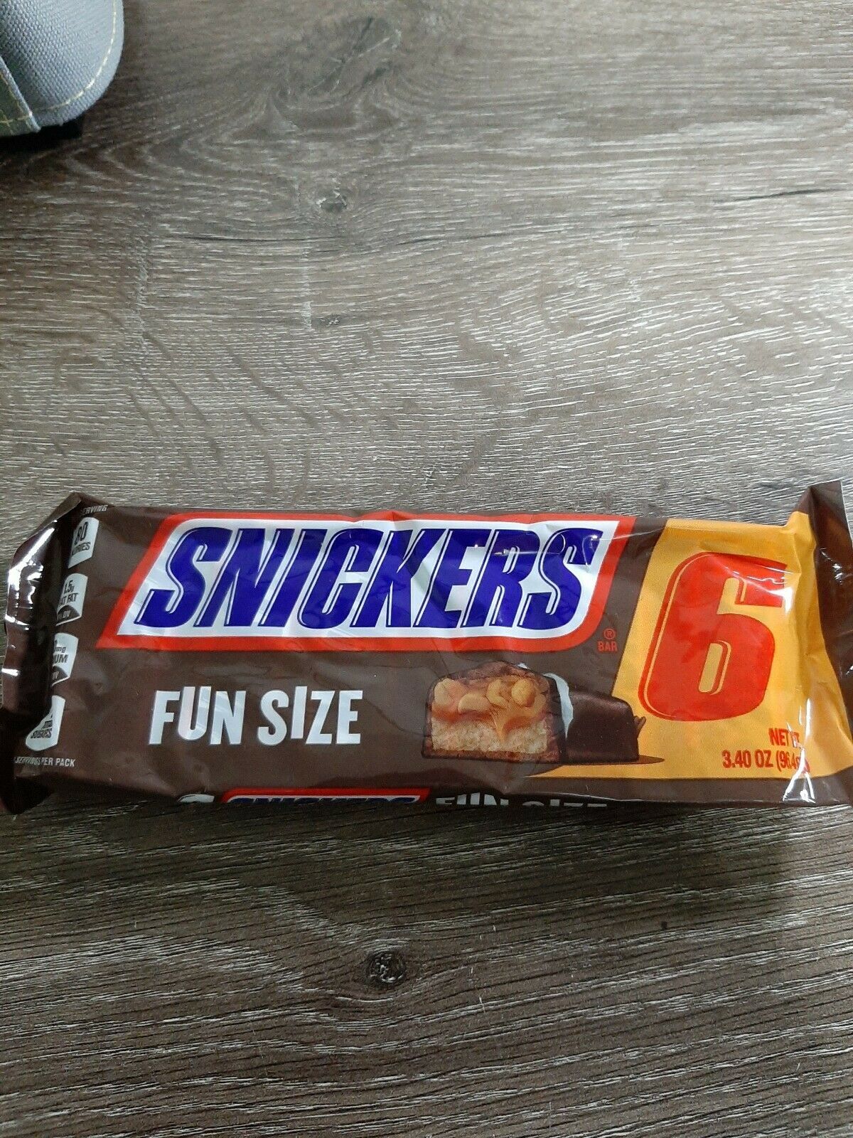 2 Packs of Snickers. 6 Fun Size Candy Bars. 3.40oz packs. - Chocolate ...