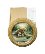 Catch of the Day Plate by Jim Lamb Retriever &quot;Puppy Playtime&quot; Collection... - $19.97