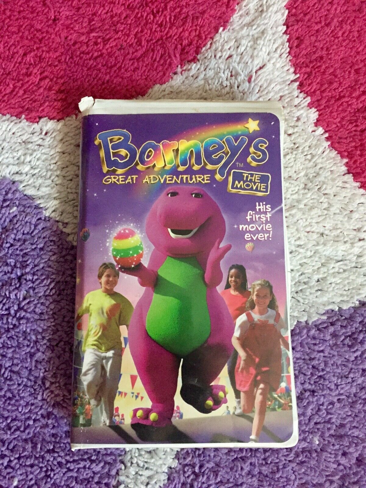 Barney - Barney's First Adventures (VHS, 1998) EXTREMELY RARE HTF - VHS ...