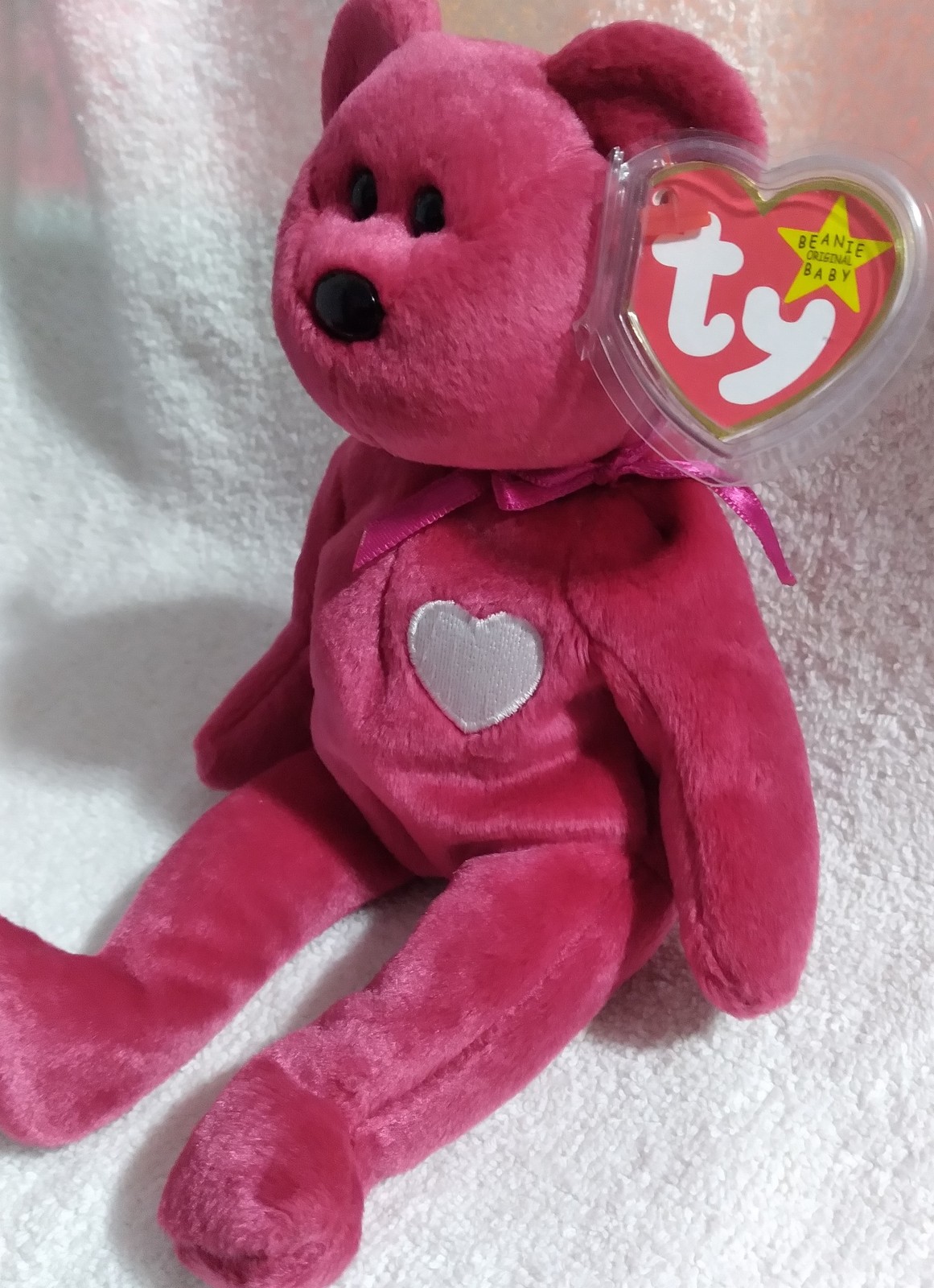 COLLECTIBLE TY BEANIE BABIES VALENTINA BEAR RETIRED MWMT Retired