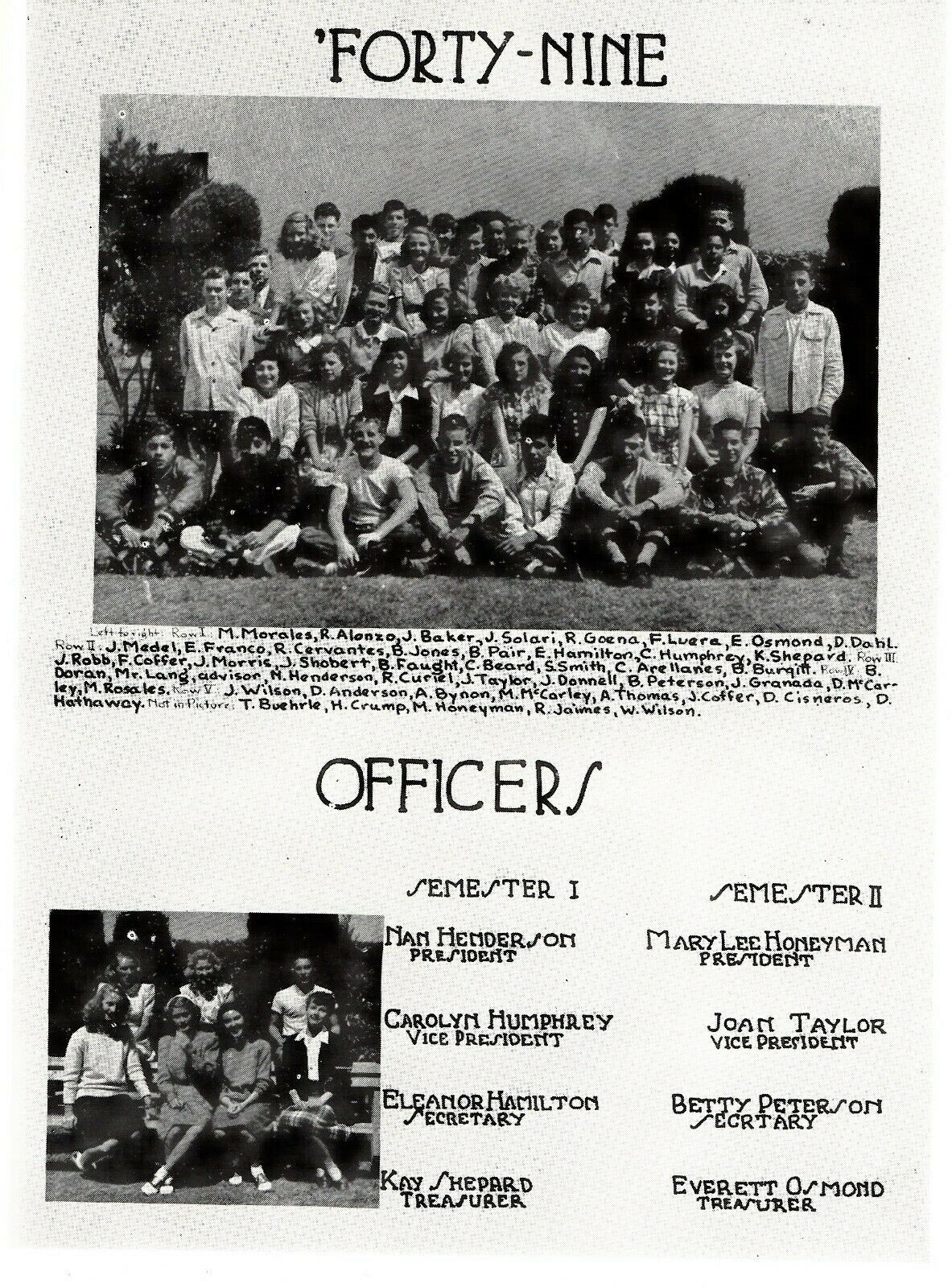 1947 Carpinteria High School Yearbook, The Chismahoo, Carpinteria